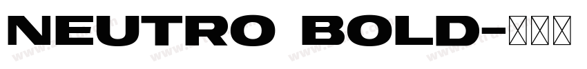 Neutro bold字体转换